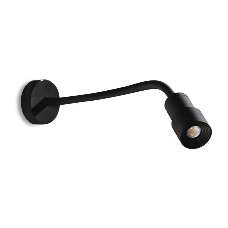 Azzardo Lampa Ścienna Lumi Flex Czarna