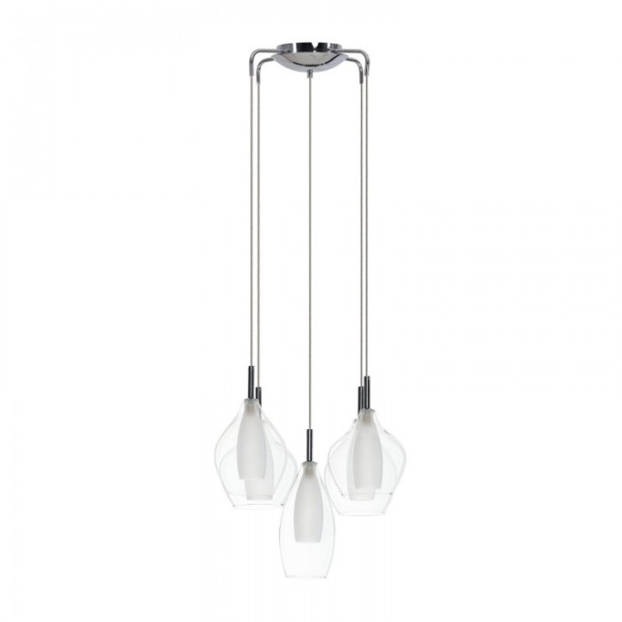 Azzardo Lampa Wisząca Amber Milano 3      Transparentna