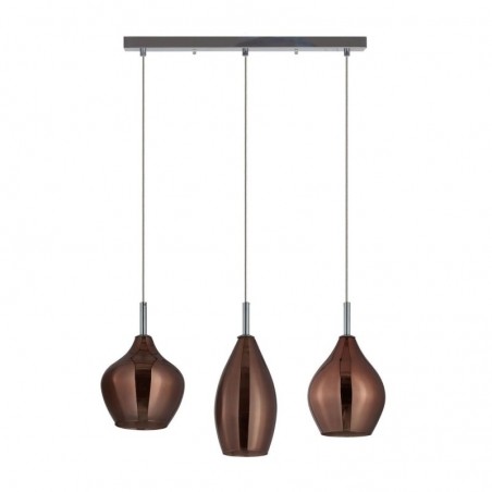 Azzardo Lampa Wisząca Amber Milano 3      Miedziana