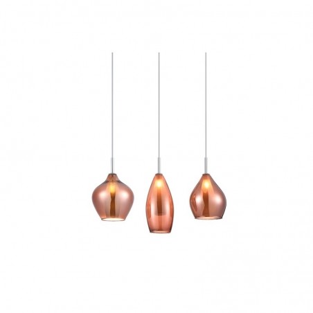 Azzardo Lampa Wisząca Amber Milano 3      Miedziana