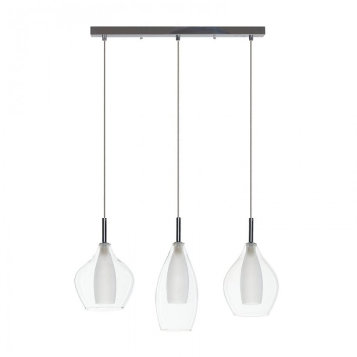 Azzardo Lampa Wisząca Amber Milano 3      Transparentna