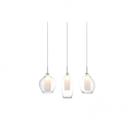 Azzardo Lampa Wisząca Amber Milano 3      Transparentna