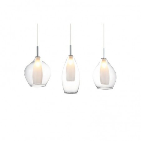 Azzardo Lampa Wisząca Amber Milano 3      Transparentna