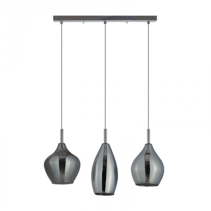 Azzardo Lampa Wisząca Amber Milano 3      Chromowana