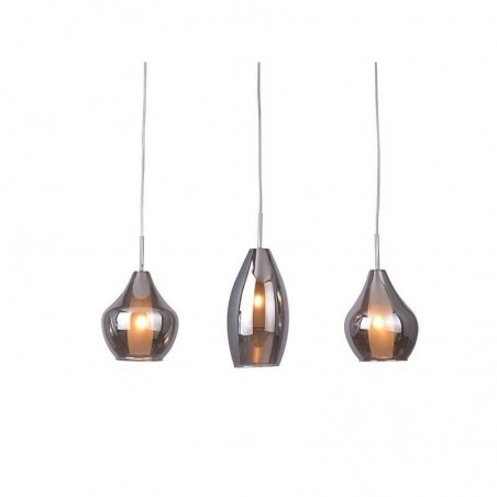 Azzardo Lampa Wisząca Amber Milano 3      Chromowana