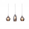 Azzardo Lampa Wisząca Amber Milano 3 Chromowana