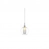 Azzardo Lampa Wisząca Amber Milano 1 Transparentna