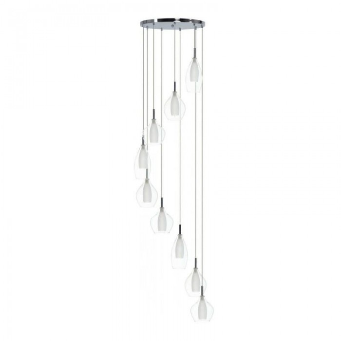 Azzardo Lampa Wisząca Amber Milano 9      Transparentna