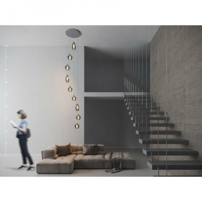 Azzardo Lampa Wisząca Amber Milano 9...
