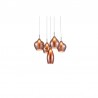 Azzardo Lampa Wisząca Amber Milano 5 Miedziana