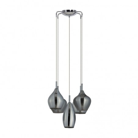 Azzardo Lampa Wisząca Amber Milano 5      Chromowana