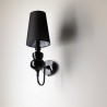 Azzardo Lampa Ścienna Baroco Czarna