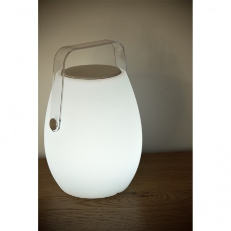 Azzardo Lampa Biurkowa Boombox Medium     Rgbw Z Pilotem Biała