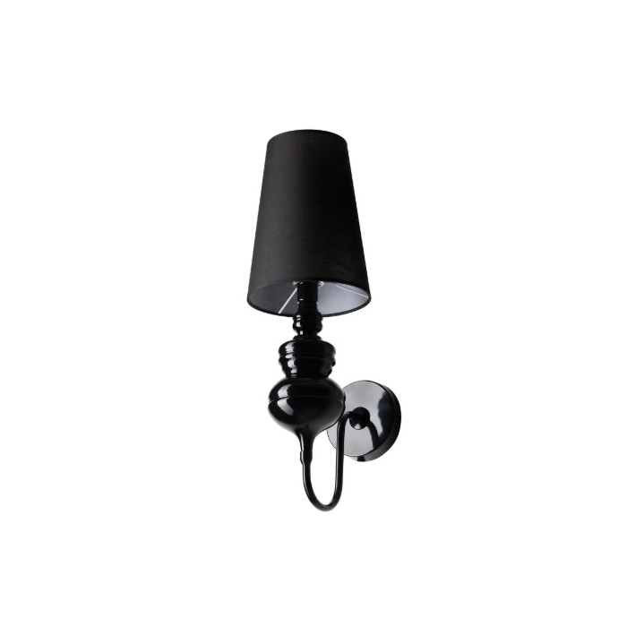 Azzardo Lampa Ścienna Baroco Czarna