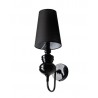 Azzardo Lampa Ścienna Baroco Czarna