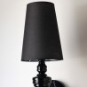 Azzardo Lampa Ścienna Baroco Czarna