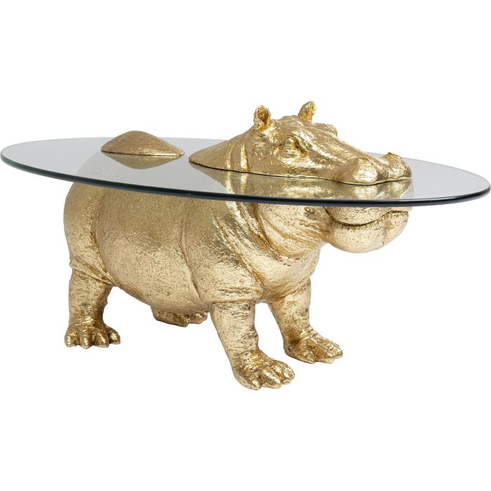 Kare Stolik Kawowy Hippo 80X49 Cm