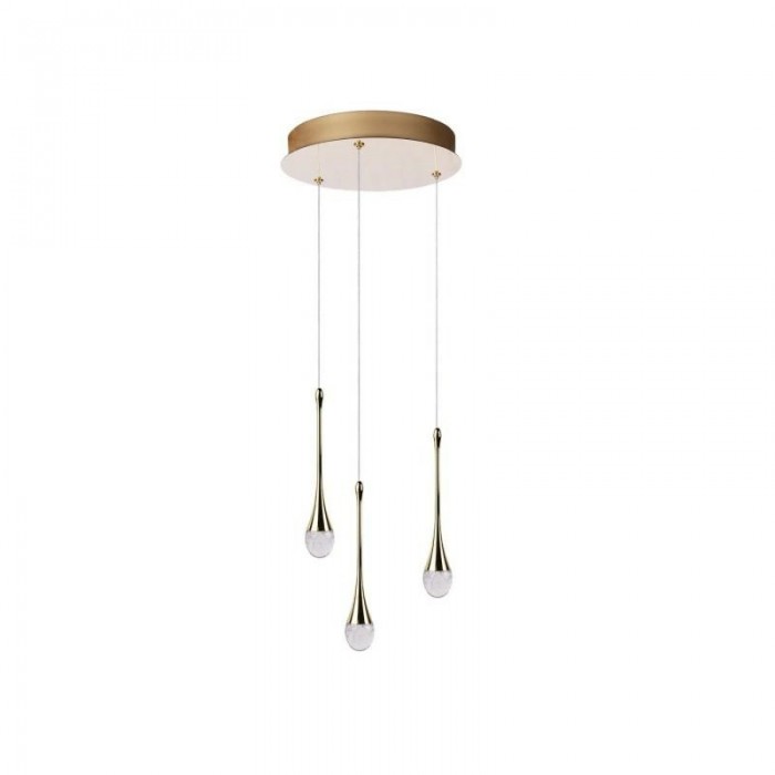 Azzardo Lampa Wisząca Dalma 3 Round       Złota