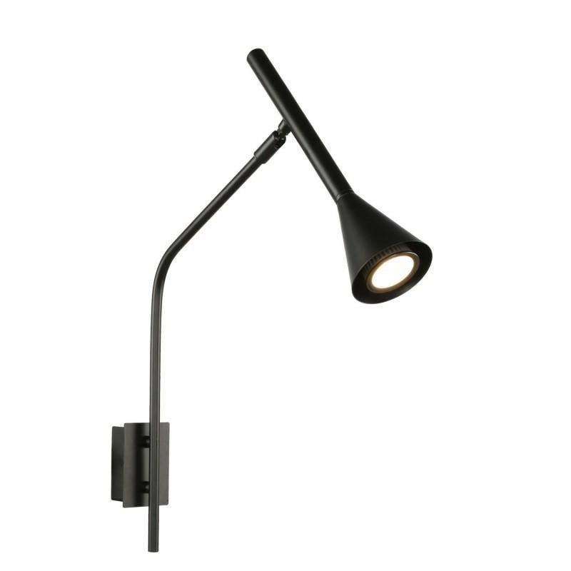 Azzardo Lampa Ścienna Cygnus Czarna