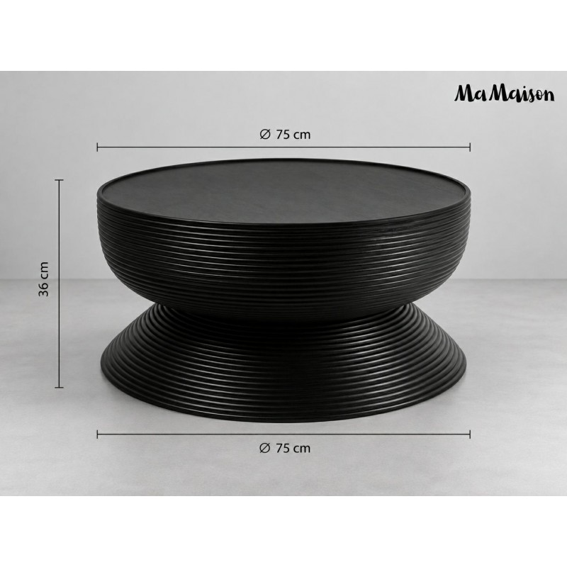 Mamaison Stolik Kawowy Lapis 76 Czarny