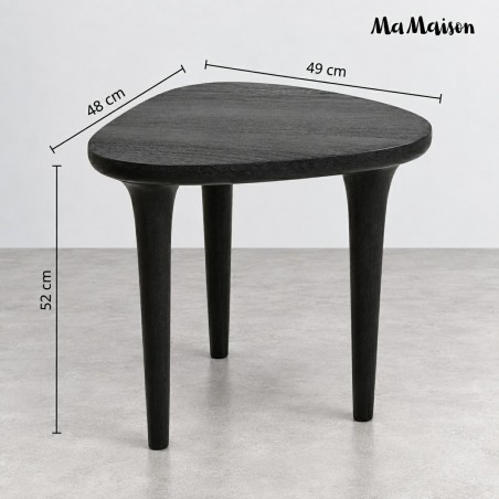 Mamaison Stolik Laminar Czarny / Drewno