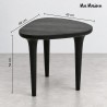 Mamaison Stolik Laminar Czarny / Drewno