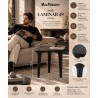 Mamaison Stolik Laminar Czarny / Drewno