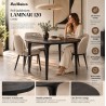 Mamaison Stół Jadalniany Laminar 120 Czarny / Drewno