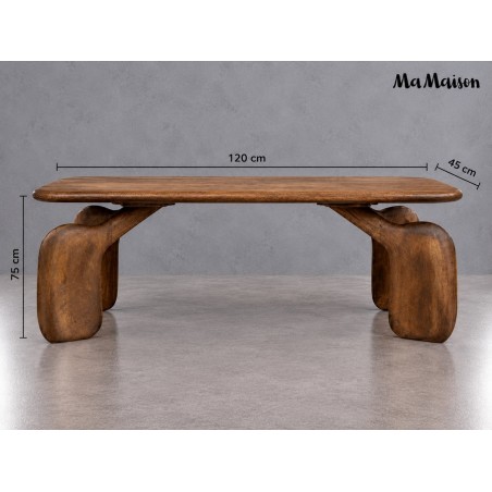 Mamaison Stolik Kawowy Orizon Brązowy /   Drewno
