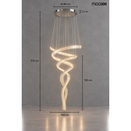 MOOSEE lampa wisząca WAVE CORDON 2B chrom