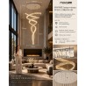 MOOSEE lampa wisząca WAVE CORDON 2B chrom