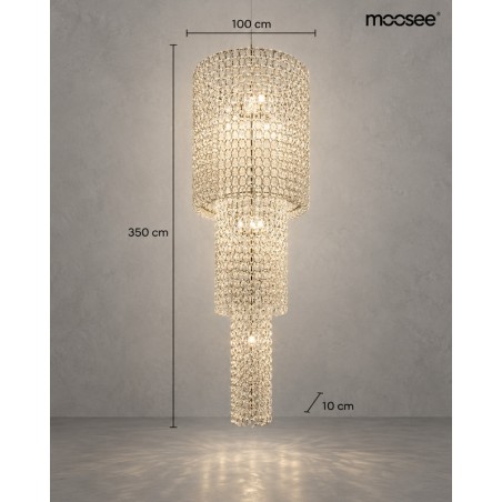 Lampa wisząca CLP-S6 - szkło. stal węglowa