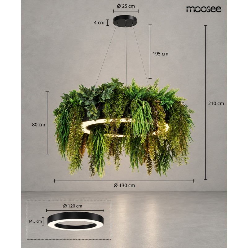 Moosee Lampa Wisząca Gardens 160 Czarna