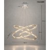 MOOSEE lampa wisząca WAVE 130 chrom