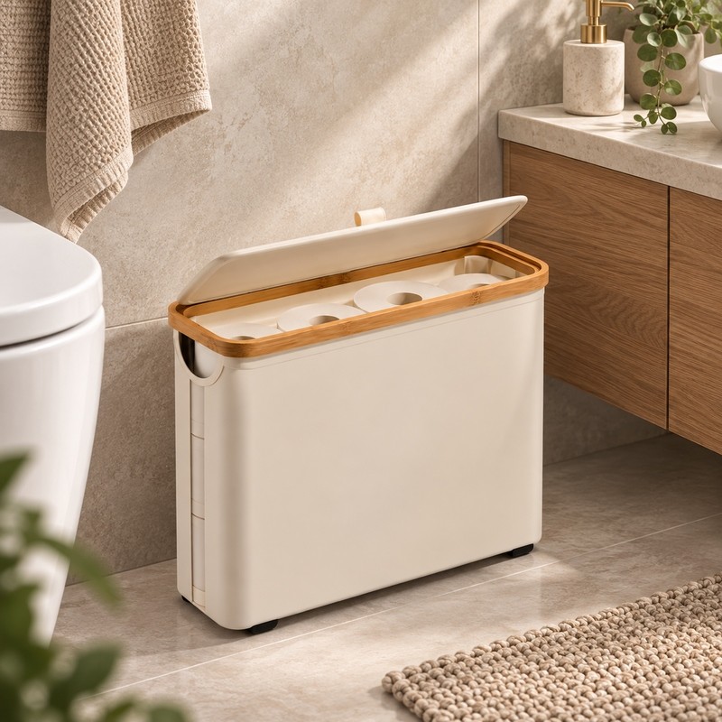Stojak Do Przechowywania Shp Bamboo       Beżowy / Bambusowy