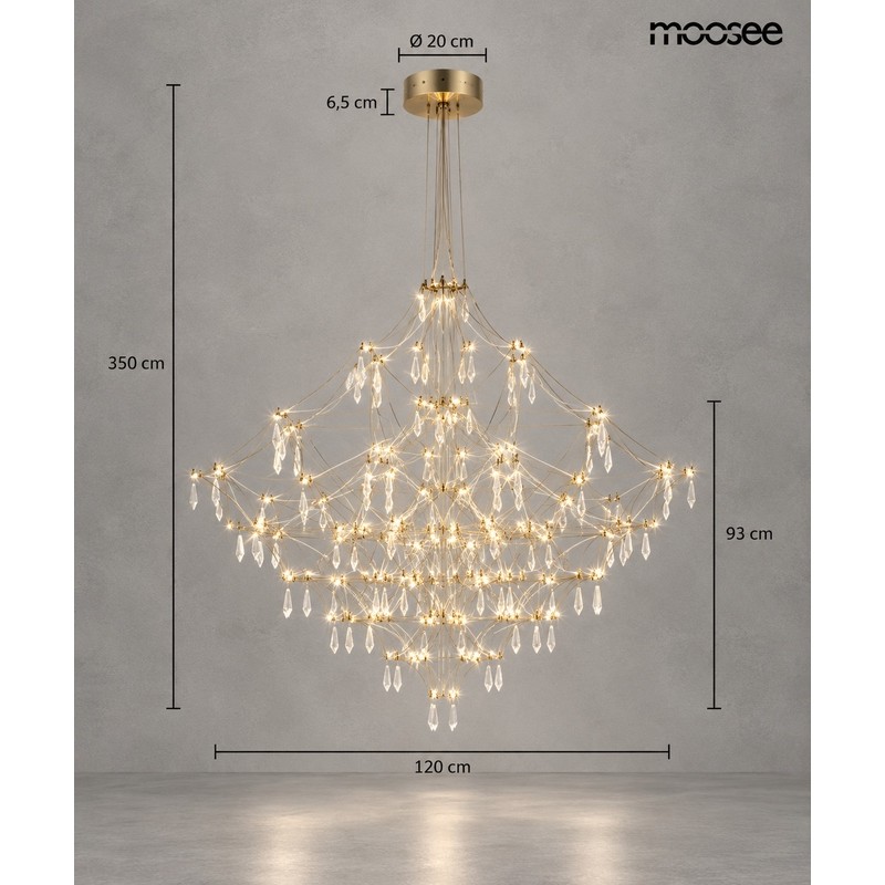 Lampa wisząca CONSTELATION 120 GOLD - LED, stal szczotkowana
