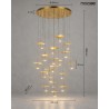 MOOSEE lampa wisząca LEAFS DISC złota