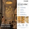 MOOSEE lampa wisząca LEAFS DISC złota