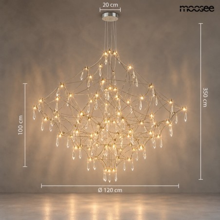 Lampa wisząca CONSTELATION 120 - LED, stal szczotkowana