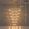 MOOSEE lampa wisząca RING SLIM XL złota