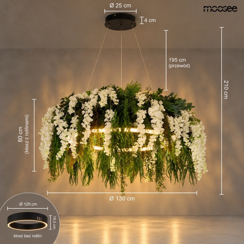 MOOSEE lampa wisząca GARDENS WISTERIA     120