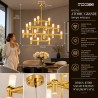 Lampa wisząca ATOMIC GRANDE zlota