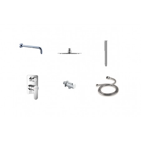 Oxalia Zestaw Prysznic-Wanna P/T Chrom