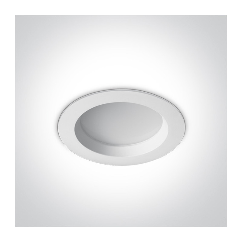 10113B/W/C biała wpuszczana oprawa typu downlight LED IP54 4000K 13W nieściemnialny zasilacz LED w zestawie