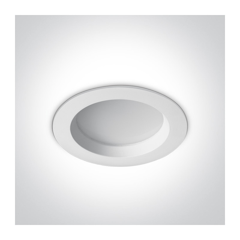 10118B/W/C biały downlight LED IP54 4000K 18W nieściemnialny zasilacz LED w komplecie
