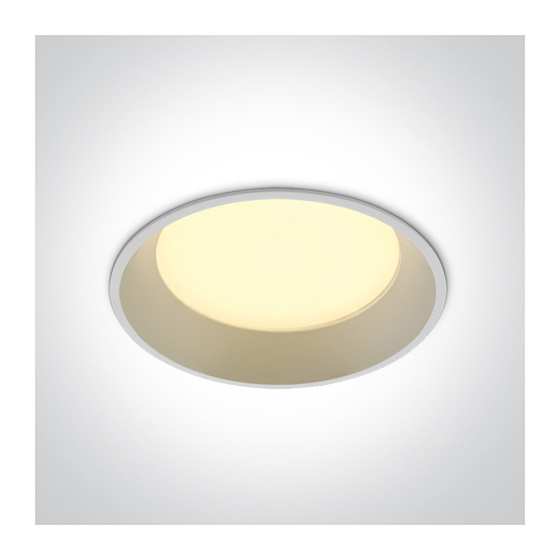 10122D/W/C biała oprawa typu downlight LED 4000K 22W dark light nieściemnialny zasilacz LED 500mA w zestawie