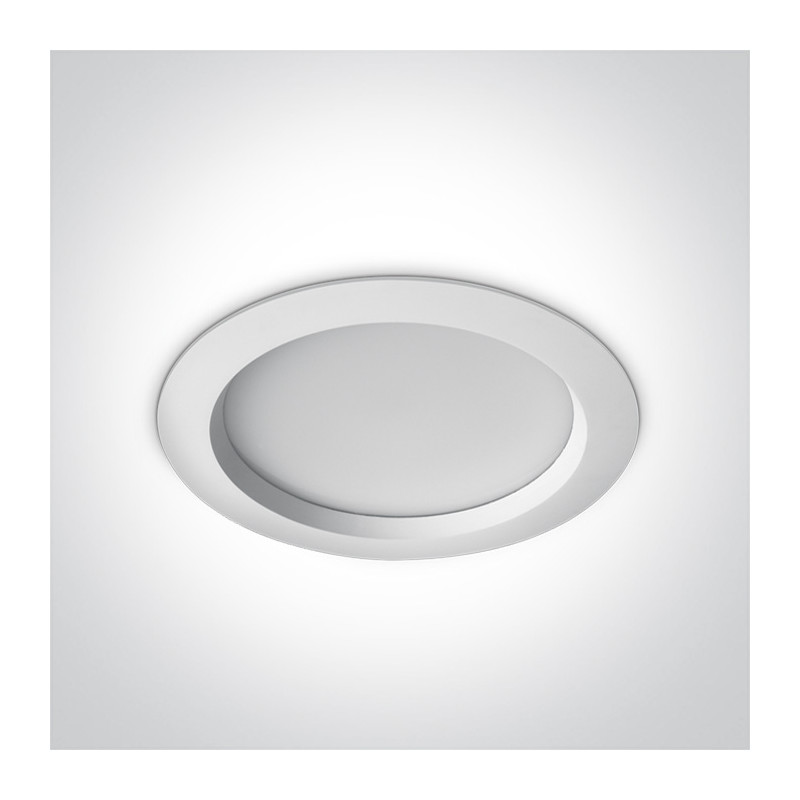 10125B/W/C biała wpuszczana oprawa typu downlight LED IP54 4000K 25W nieściemnialny zasilacz LED w komplecie