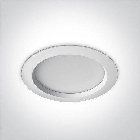 10125B/W/C biała wpuszczana oprawa typu downlight LED IP54 4000K 25W nieściemnialny zasilacz LED w komplecie