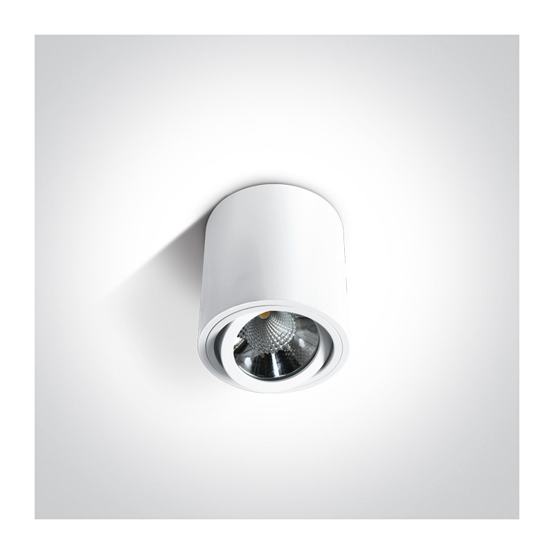 12106C/W/W biała oprawa sufitowa COB LED 3000K 6W nieściemnialny zasilacz LED w komplecie