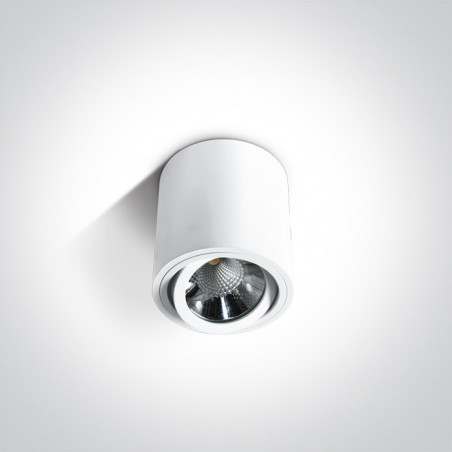 12106C/W/W biała oprawa sufitowa COB LED 3000K 6W nieściemnialny zasilacz LED w komplecie